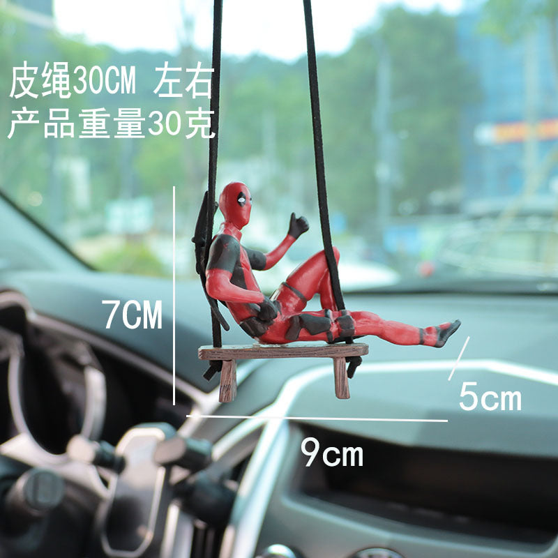 Colgante de Retrovisor para Coche - Edición Superhéroes (Deadpool)
