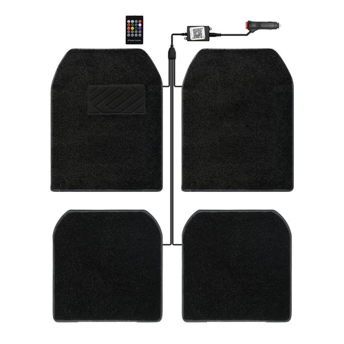 Alfombrillas LED Luminosas para Coche — Luz Ambiental Interior con Estrellas