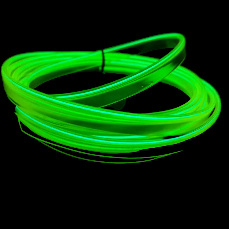 Tiras LED Neón para Interior de Coche — Luz Ambiental 1-3m con 10 Colores