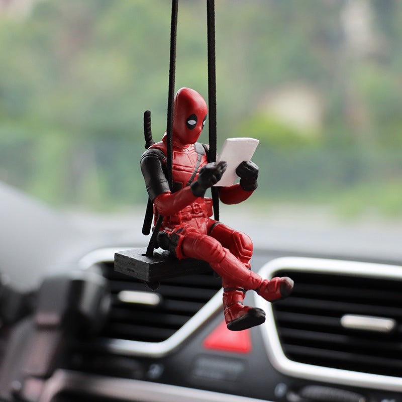Colgante de Retrovisor para Coche - Edición Superhéroes (Deadpool)
