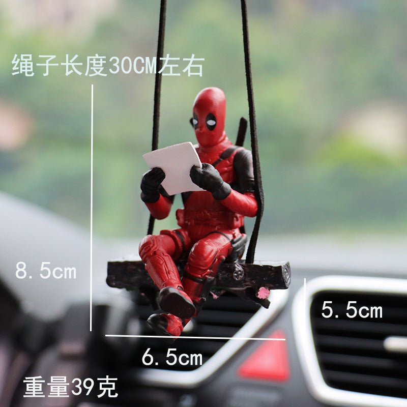 Colgante de Retrovisor para Coche - Edición Superhéroes (Deadpool)