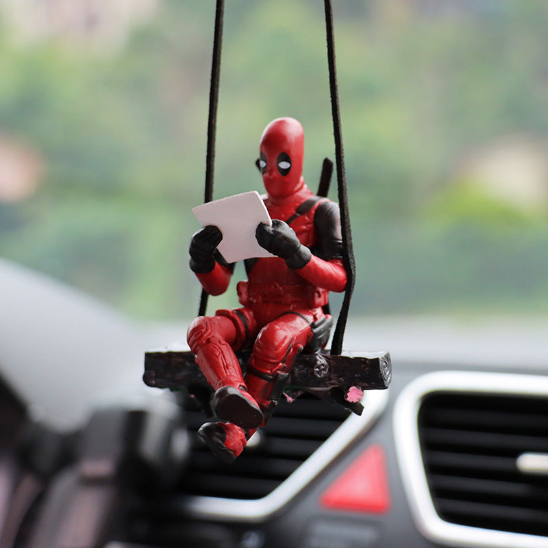 Colgante de Retrovisor para Coche - Edición Superhéroes (Deadpool)