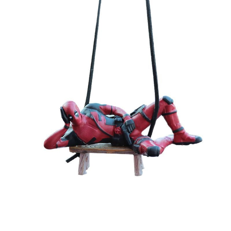 Colgante de Retrovisor para Coche - Edición Superhéroes (Deadpool)