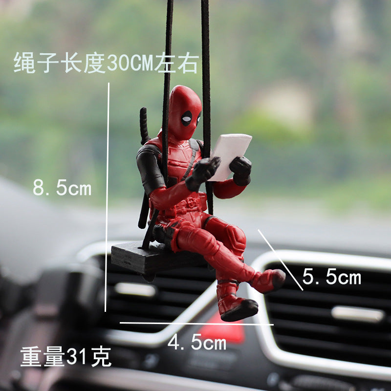 Colgante de Retrovisor para Coche - Edición Superhéroes (Deadpool)