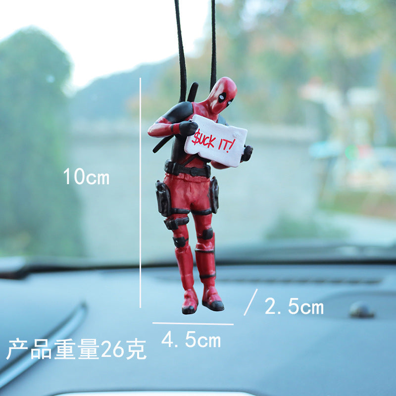 Colgante de Retrovisor para Coche - Edición Superhéroes (Deadpool)
