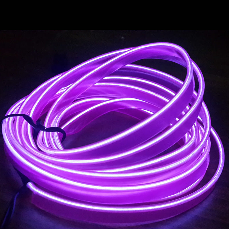 Tiras LED Neón para Interior de Coche — Luz Ambiental 1-3m con 10 Colores