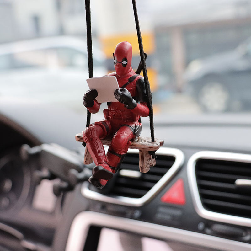Colgante de Retrovisor para Coche - Edición Superhéroes (Deadpool)