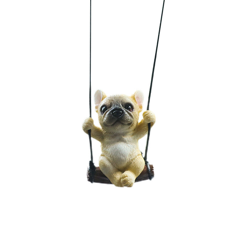 Perrito en Columpio - Colgante Decorativo para Retrovisor