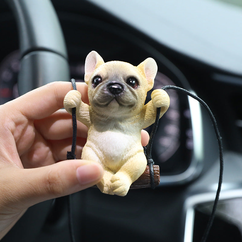 Perrito en Columpio - Colgante Decorativo para Retrovisor