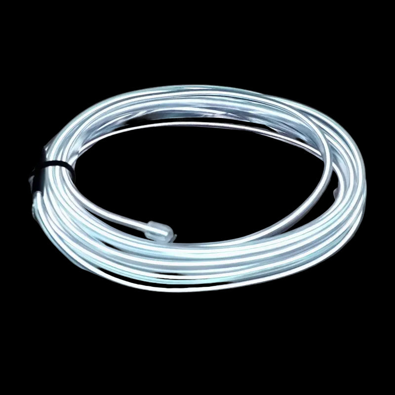 Tiras LED Neón para Interior de Coche — Luz Ambiental 1-3m con 10 Colores