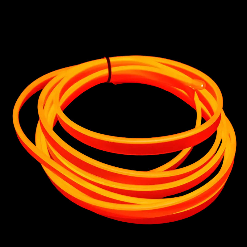 Tiras LED Neón para Interior de Coche — Luz Ambiental 1-3m con 10 Colores