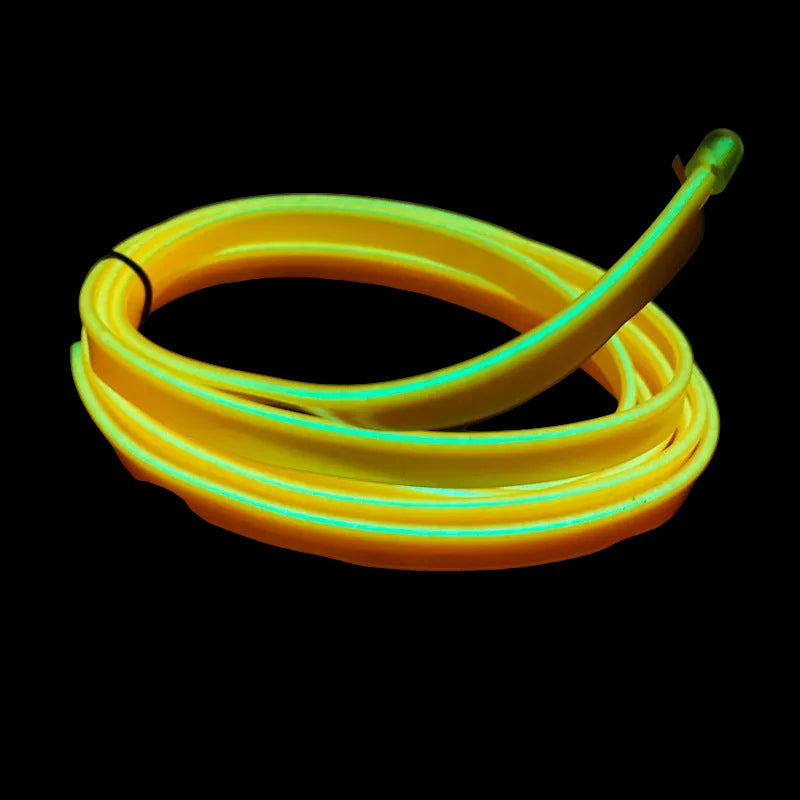 Tiras LED Neón para Interior de Coche — Luz Ambiental 1-3m con 10 Colores