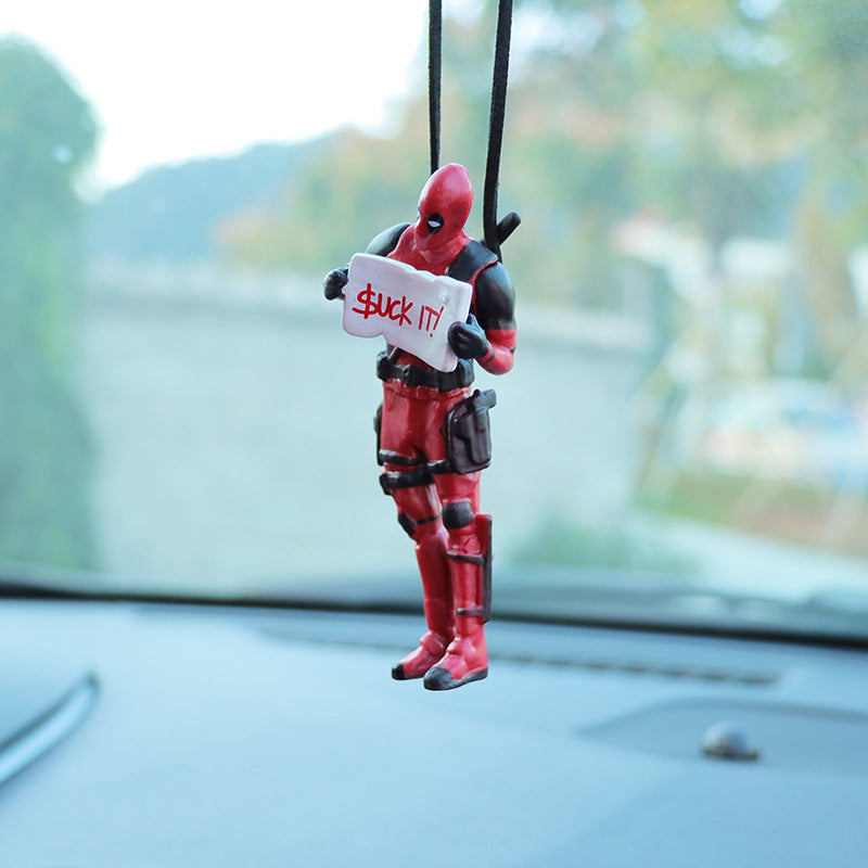 Colgante de Retrovisor para Coche - Edición Superhéroes (Deadpool)