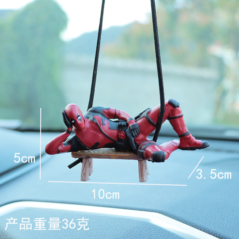 Colgante de Retrovisor para Coche - Edición Superhéroes (Deadpool)